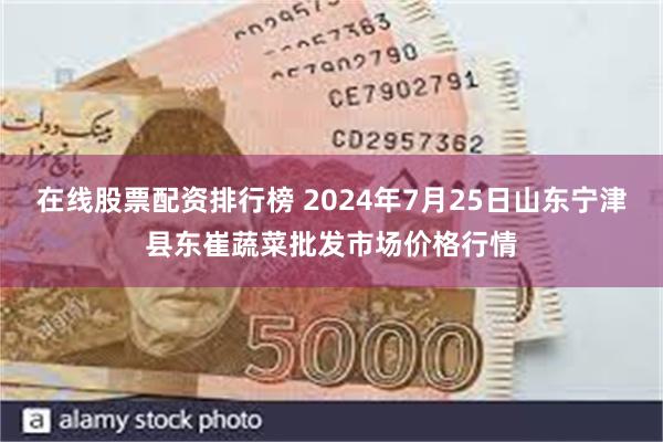 在线股票配资排行榜 2024年7月25日山东宁津县东崔蔬菜批发市场价格行情