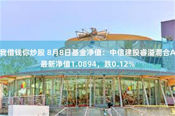 我借钱你炒股 8月8日基金净值：中信建投睿溢混合A最新净值1.0894，跌0.12%