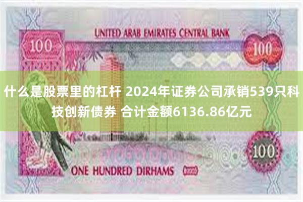 什么是股票里的杠杆 2024年证券公司承销539只科技创新债券 合计金额6136.86亿元